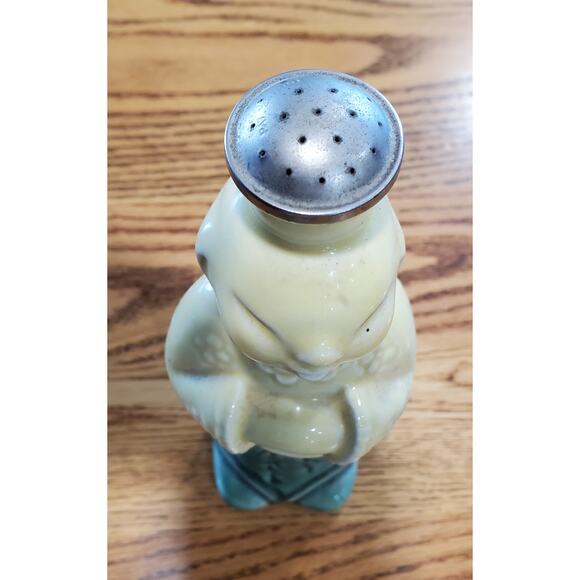 Antique Ceramic Sprinkler Bottle, Green and Yellow, Sprinkle Plenty, 1960s - Picture 6 of 7